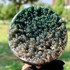 172G  Natural Grape Agate Crystal Ball Reiki Healing Home Decoration Gemstone picture