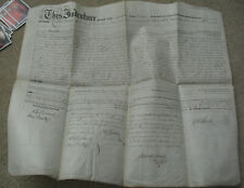 Original 1850 Germantown Philadelphia Indenture Deed Many Signatures picture