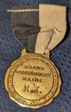 Vintage July 7-12th 1934 Grand Encampment Commandery Maine K.T. Masonic Medal picture