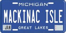 Mackinac Island Isle Michigan Aluminum MI License Plate  picture