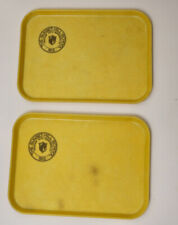 SUNSET HILLS SCHOOL vintage set of 2 Camtray school lunch trays picture