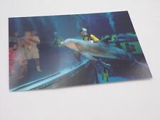 Walt Disney World Epcot Living Seas Dolphin and Diver Welcome Postcard picture