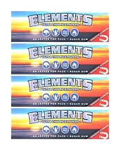 4x Elements 1 1/4 Rolling Paper Ultra Thin  50 Papers /Pk FREE USA Shipping picture