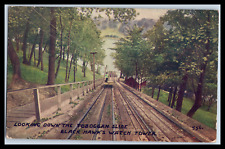 Vintage Postcard c1913 Looking down the toboggan slide Black Hawk's Watch Tower picture