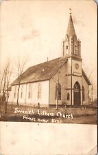 Real Photo Postcard Swedish Lutheran Church in Friends Home, Kansas picture