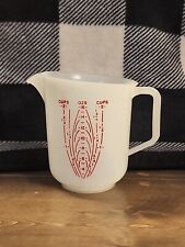 Vintage Tupperware Measuring Pitcher 2 Cup With Raised Red Lettering #134-4 picture