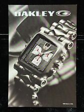 OAKLEY 2007 TIME TANK/MINUTE MACHINE WATCH Promo Display Card New Old Stock picture