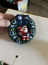2018 DANBURY MINT INDIANAPOLIS COLTS FOOTBALL CHRISTMAS WREATH ORNAMENT picture