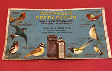 Vintage Wampole’s Medicine Ink Blotter Samuel Kern SLATINGTON, PA Wild Birds Ad picture