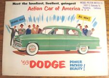 1953 Dodge Sales Brochure Coronet Meadowbrook Original VG 53 picture
