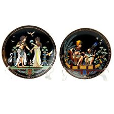 Set of 2 Collector Plates from The Legend of The Tutankhamen Osiris Porcelain picture