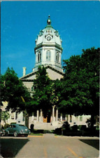 Vintage Madison County Court House Winterset Iowa Old Car Postcard picture