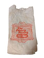 Super Duper Markets The Pastry Pantry Paper Bag White Vintage Buffalo Western NY picture