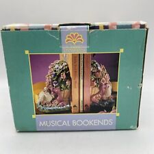 Classic Treasures Musical Pair of Vintage Dove Bookends Animated Cottage RARE picture