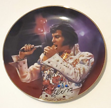 The King ~ Remembering Elvis Presley ~ Porcelain Plate ~ Bradford Exchange 1995 picture