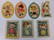 Hey Diddle Cat Dog Mary Blair Pinocchio Red Riding Hood Aladdin Plaque Lot Vtg picture