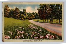 Berlin NY-New York, Scenic Road Greetings, Antique, Vintage c1944 Postcard picture