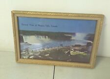 Vintage Undated Framed Photo Of Niagara Falls Canada Gold Frame  picture