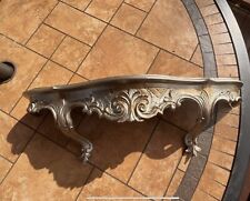 Vintage Italian Wall Shelf Sconce Italy Ornate Floating  Gold picture