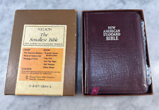 Nelson The Smallest Bible NASB in Original Box Vintage 204BG Leather 1977 VGC picture