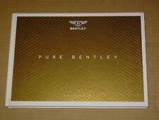 2019 PURE BENTLEY EDITION 9 100TH ANNIVERSARY BROCHURE HARDCOVER BOOK MINT 142p picture