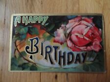 Vintage Happy Birthday Postcard 1908 picture