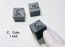 1pcs 25.4mm 99.99% Carbon Graphite Cube C Pure For Element Collection Cube 1 in picture