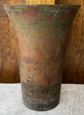 Vintage Tall Copper Vase with the Perfect Country Style Patina  picture