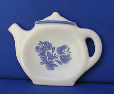 PFALTZGRAFF YORKTOWNE Tea Bag Holder (teapot, USA, blue floral, 5-inch width) picture