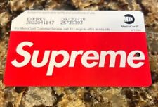 Supreme Metro Card Subway MTA Train Authentic & Free Red Box Logo Sticker picture