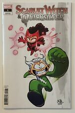 SCARLETT WITCH & QUICKSILVER 1 Marvel Comic 2024 Skottie Young Variant Cover picture