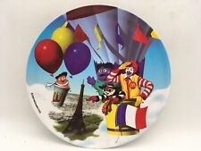 Vintage 2000 McDonald's Collector Plates Hot Air Balloon Eiffel Tower Paris  picture