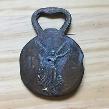 Vintage Brutalist style Bronze Bottle opener with  human head Made in Greece 3