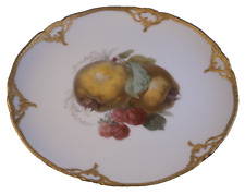 Antique KPM Berlin Porcelain Neuzierat Fruit Scene Plate Porzellan Teller #1 picture