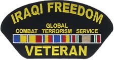 Iraq Iraqi Freedom Global Terrorism Combat Ribbon Veteran Patch PW F1D17H picture