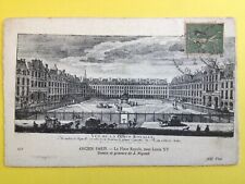 cp engraving paper yard OLD PARIS view of the Place ROYALE under KING LOUIS XV picture