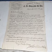 Antique 1886 Real Estate Letter on the Stillman Property - Rochester NY New York picture