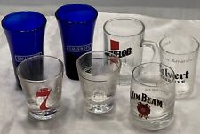 Lot Of 7 Souvenir Shot Glasses Collectibles Liquor/Beer For Man Cave Or Display picture