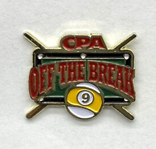 Canadian Pool Players Association CPA Off The Break Souvenir Hat Lapel Pin Pool picture