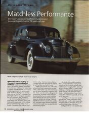 1937 CHRYSLER AIRFLOW 4 Pg Color Article picture