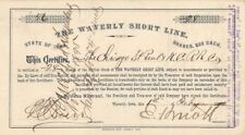 Waverly Short Line - Stock Certificate - Railroad Stocks picture