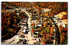 unposted 5.5x3.5 inch postcard ariel view GATLINBURG, Tennessee picture