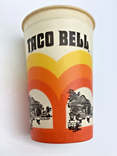 Vintage  Taco Bell 12 Oz Waxed Paper Drink Cup 1970s Lily NOS picture