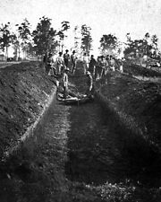 New 11x14 Civil War Photo: Burial of Soldiers at Andersonville Prison, Georgia picture