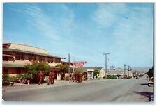 c1960 Looking Down Second Service Club Bus Depot Fort Ord California CA Postcard picture