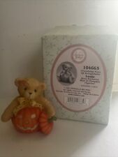 2001 Cherished Teddies Enesco Leslie Bear In Pumpkin Avon Exclusive 104665 W Box picture
