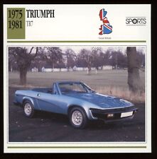 1975 - 1981  Triumph TR7    Classic Cars Card picture