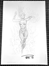 Signed Original Paul Pelletier Mera Pencil Commission 11X17 Aquaman picture