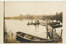 Boat Landing, Vermillion, SD Real Photo Postcard. Morgan Publisher. picture
