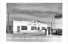 Postcard RPPC 1950s New Mexico Gage Store Post Office Gas Pumps NM24-1766 picture